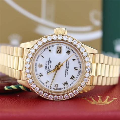 rolex presidential womens|18k gold Rolex women's watch.